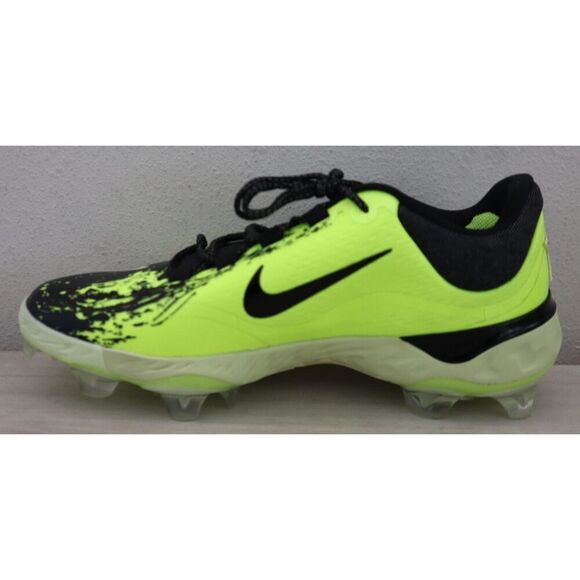 Nike FV6096-001 Men 12 Black/Lime Alpha Huarache Elite 4 Low MCS Baseball Cleats - Picture 4 of 9